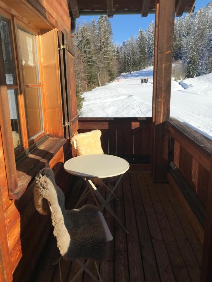 Ferienwohnung Morgentau Am Rande Der Wildnis Sibratsgfäll Exterior foto